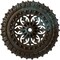 Ekena Millwork Sellek Ceiling Medallion (Canopies up to 1 1/8"), 18 1/2"OD x 7/8"ID x 1 1/2"P, Bronze Blue Patina CM18SKBBS - alternate 1